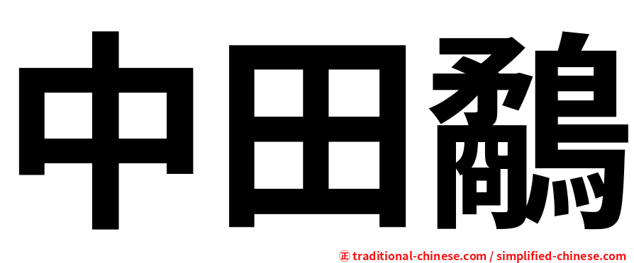 中田鷸