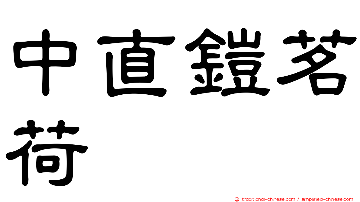 中直鎧茗荷