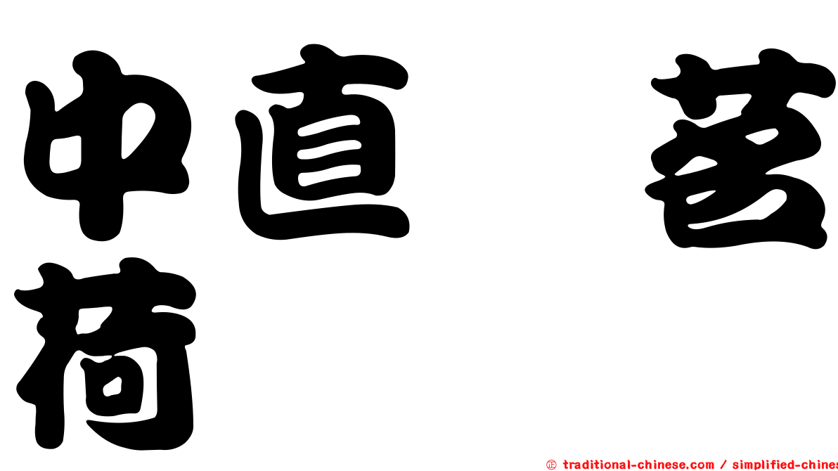中直鎧茗荷