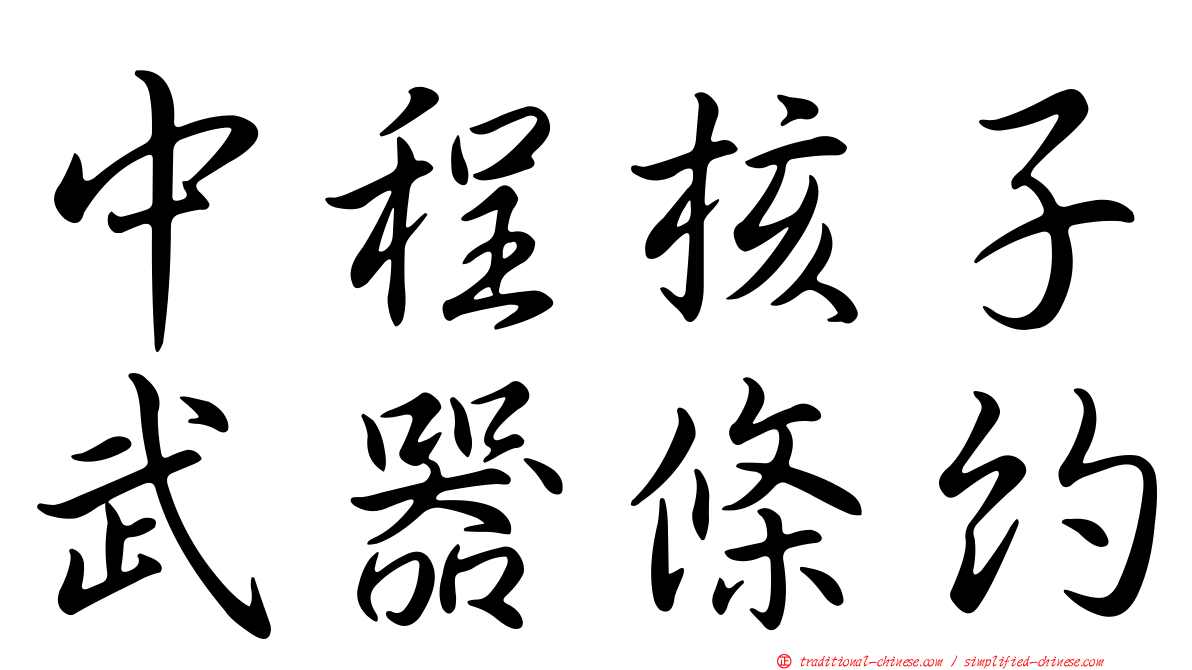 中程核子武器條約