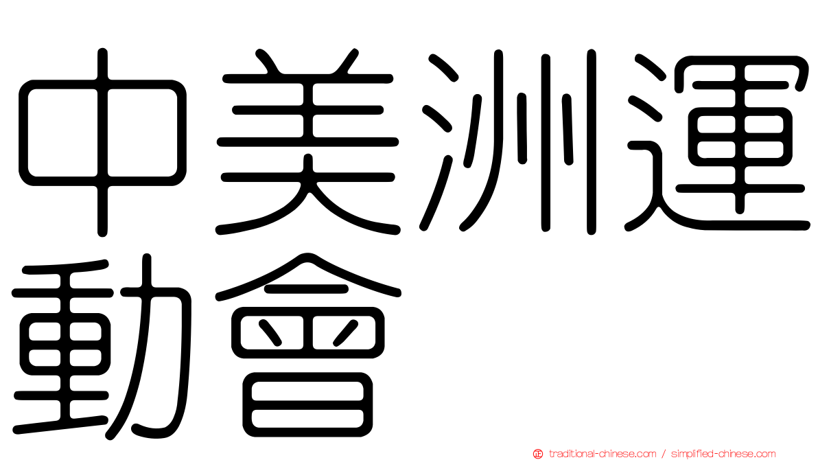 中美洲運動會