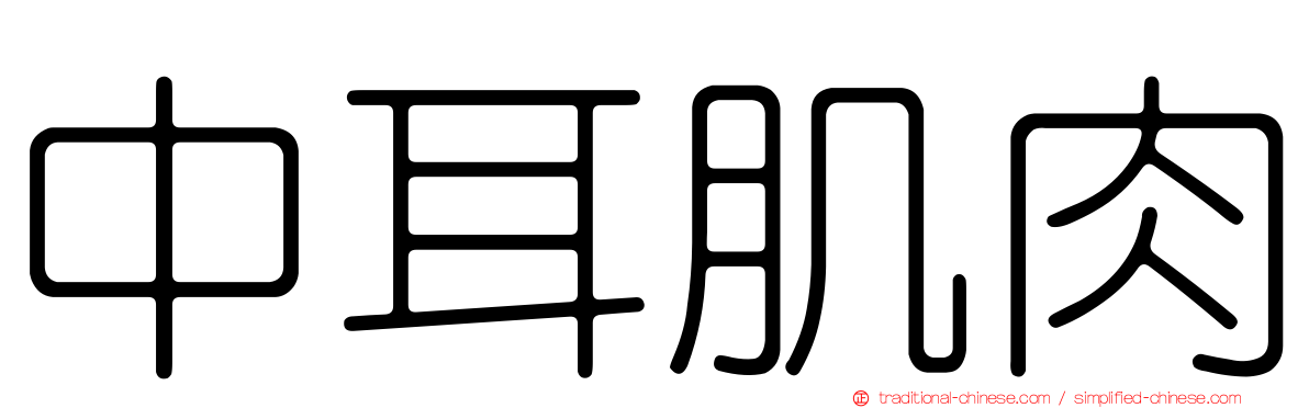 中耳肌肉