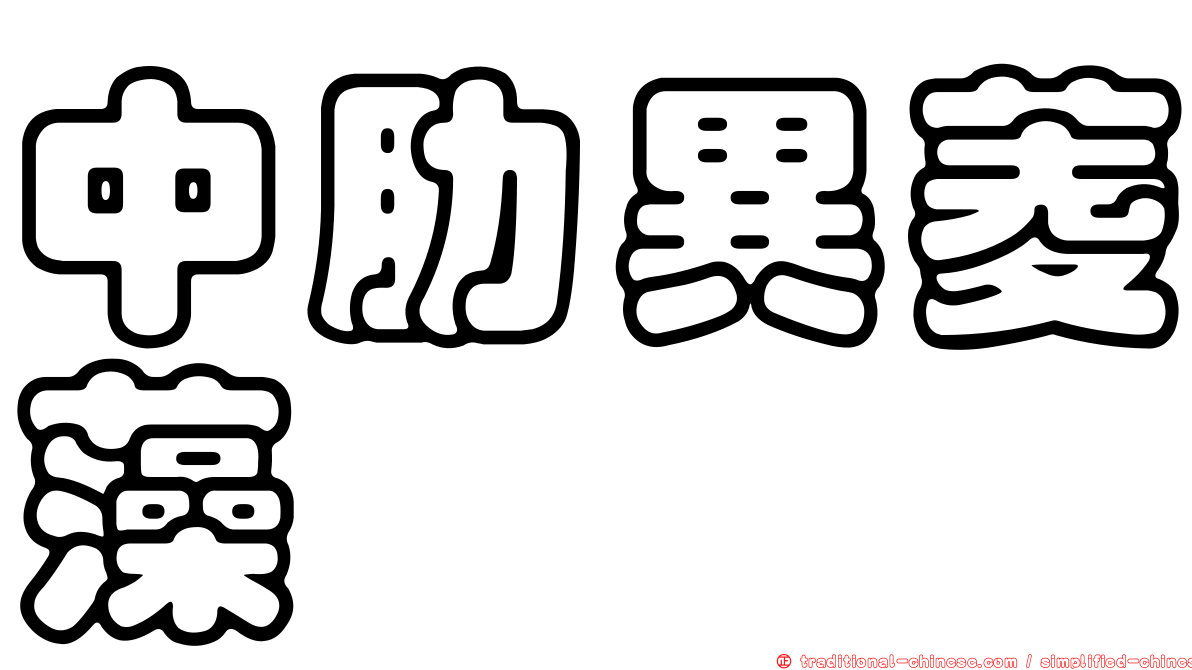 中肋異菱藻