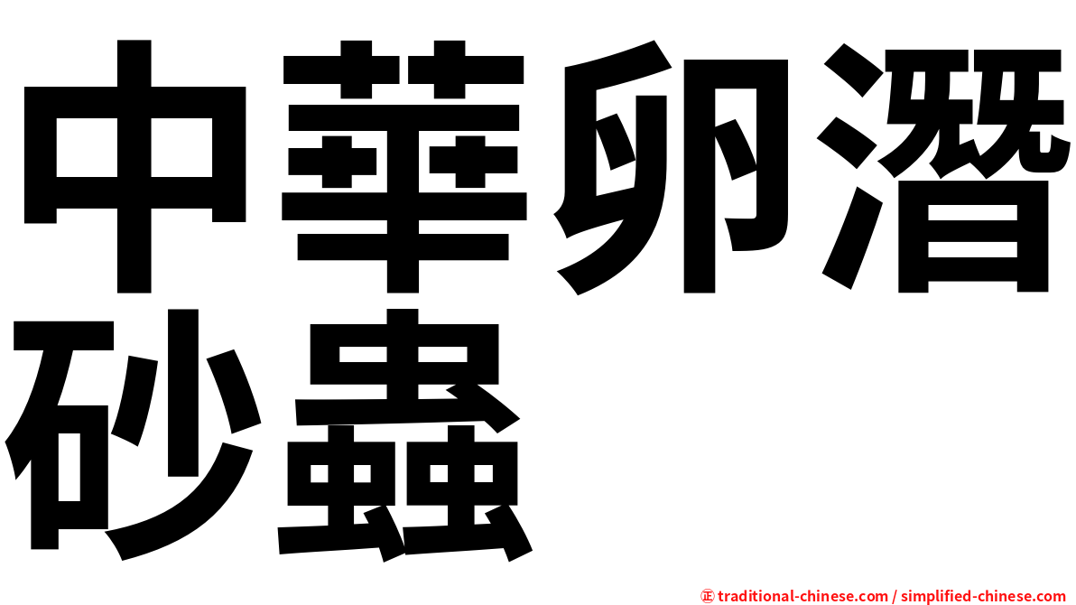 中華卵潛砂蟲