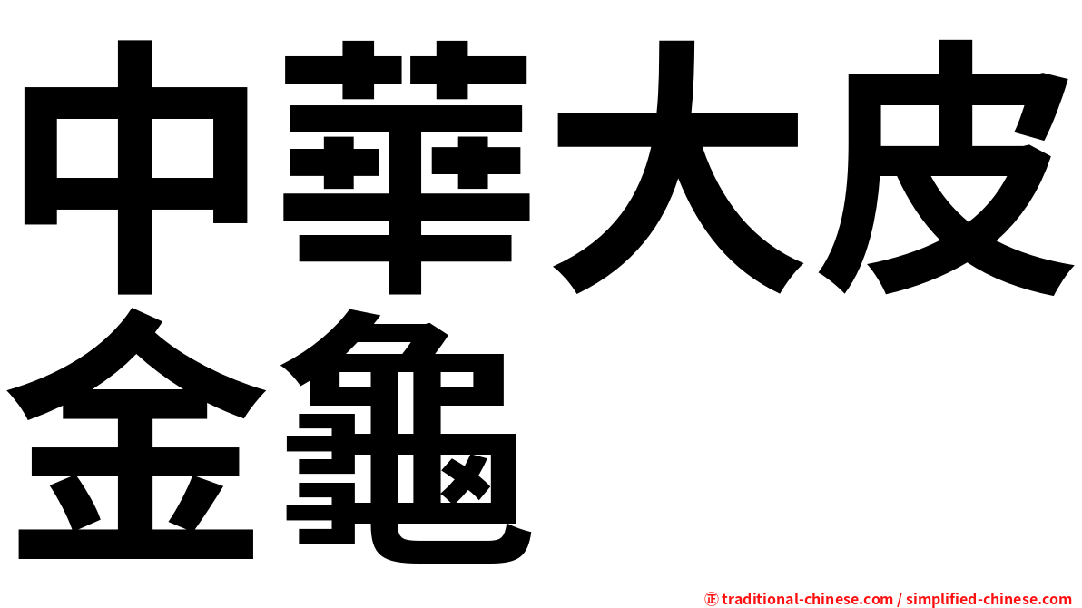 中華大皮金龜