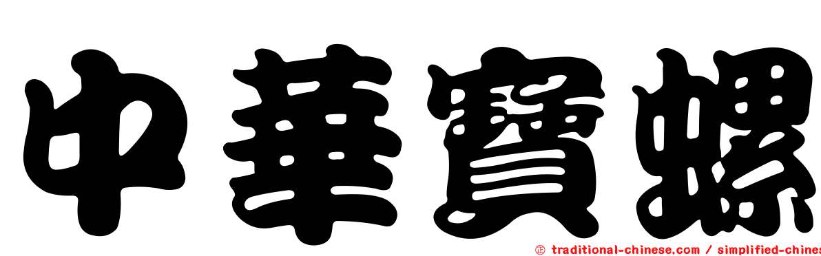 中華寶螺