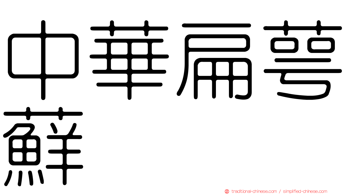 中華扁萼蘚
