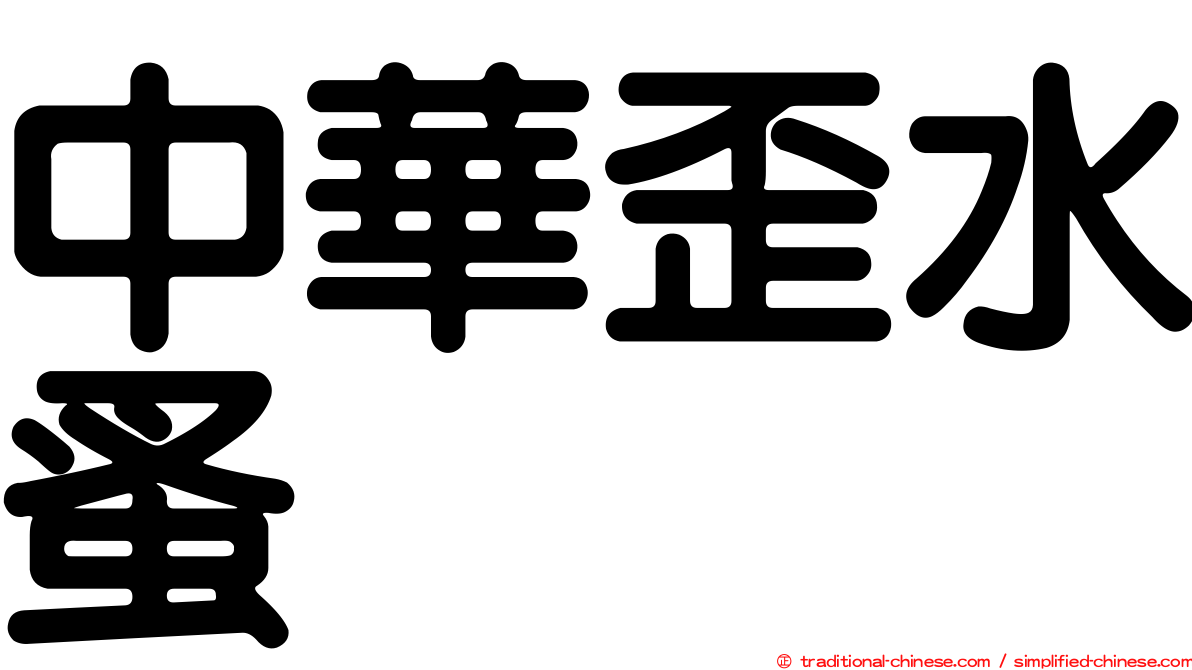 中華歪水蚤