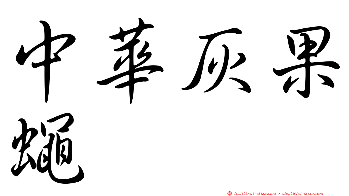 中華灰果蠅