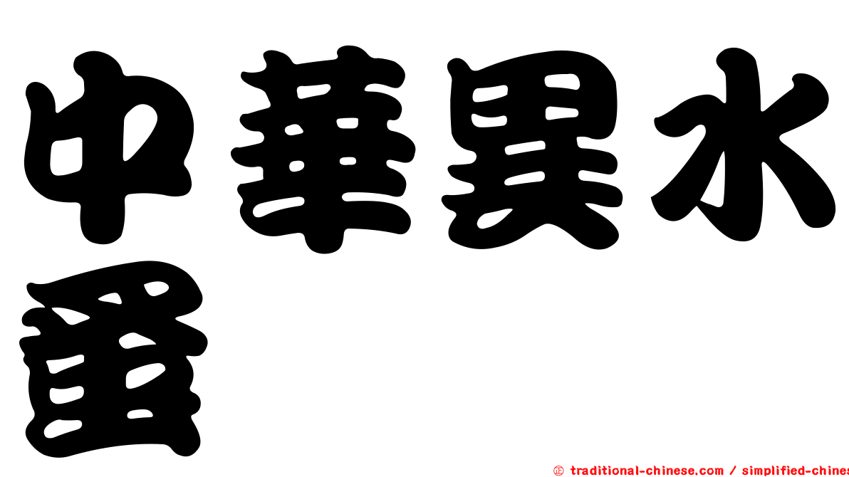 中華異水蚤