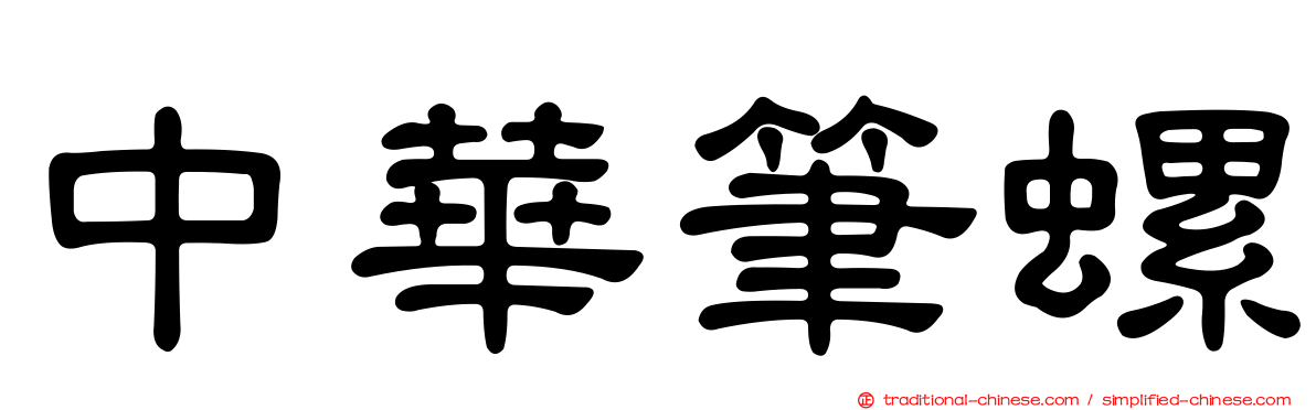 中華筆螺