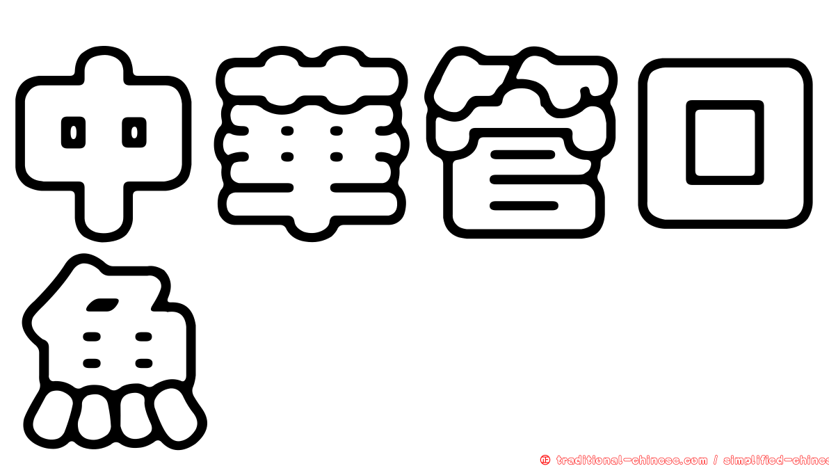 中華管口魚