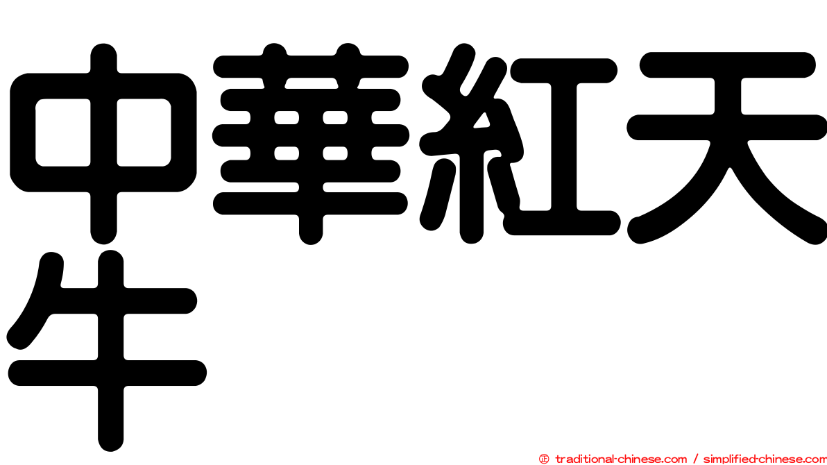 中華紅天牛
