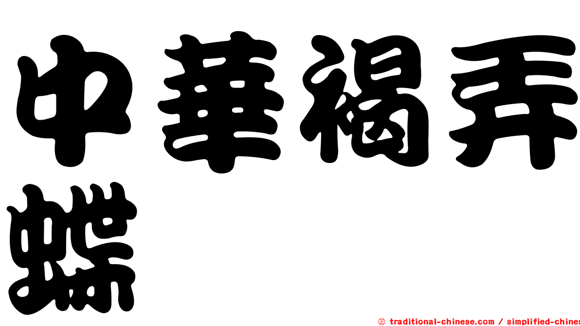 中華褐弄蝶