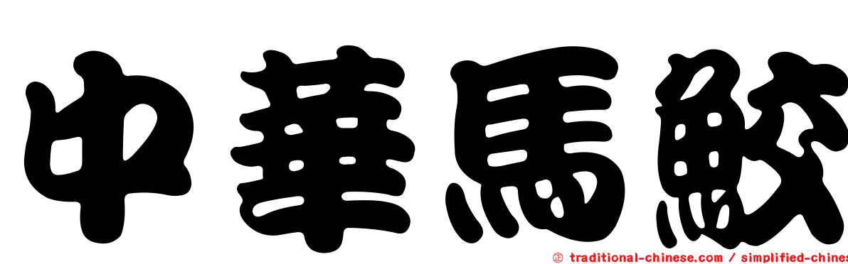 中華馬鮫