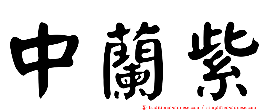 中蘭紫