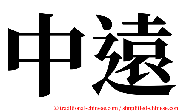 中遠 serif font