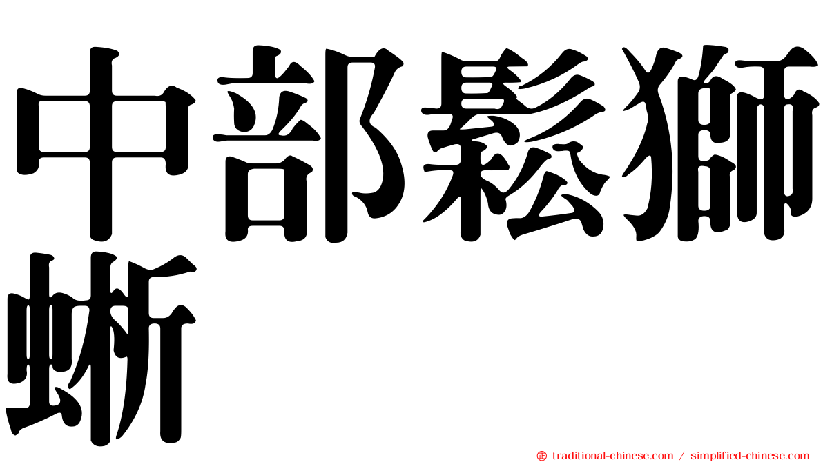 中部鬆獅蜥