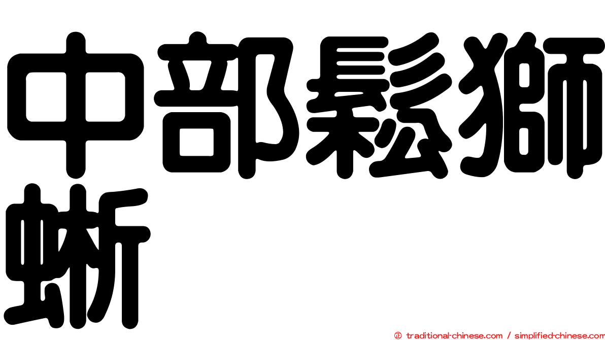 中部鬆獅蜥