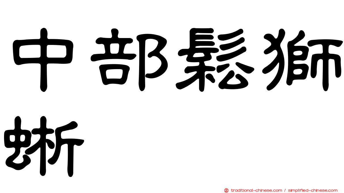 中部鬆獅蜥