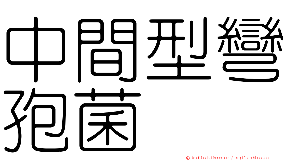 中間型彎孢菌
