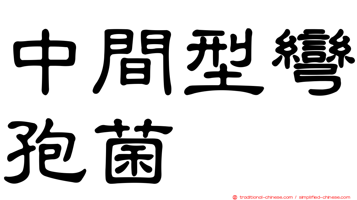 中間型彎孢菌