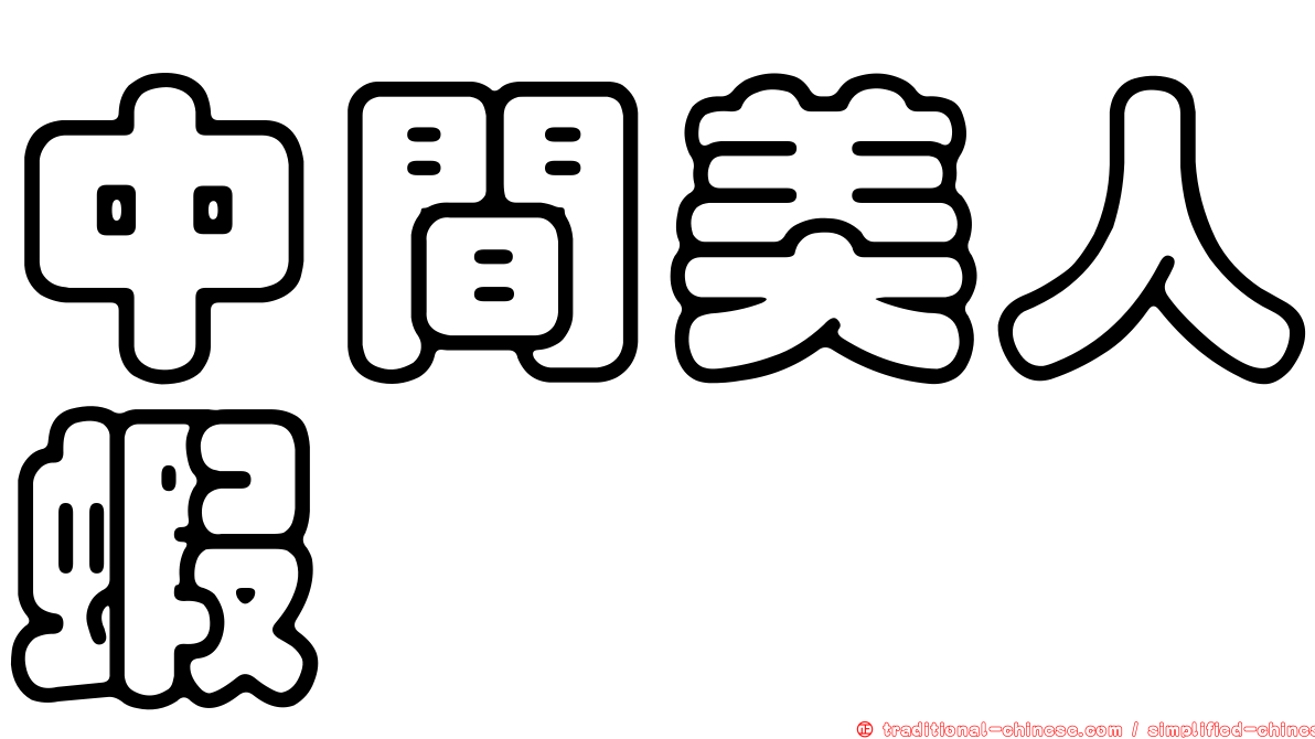 中間美人蝦