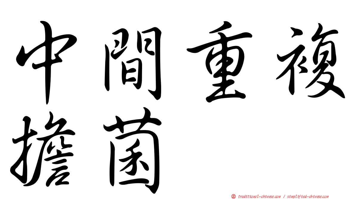 中間重複擔菌