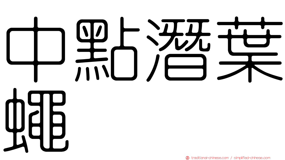 中點潛葉蠅