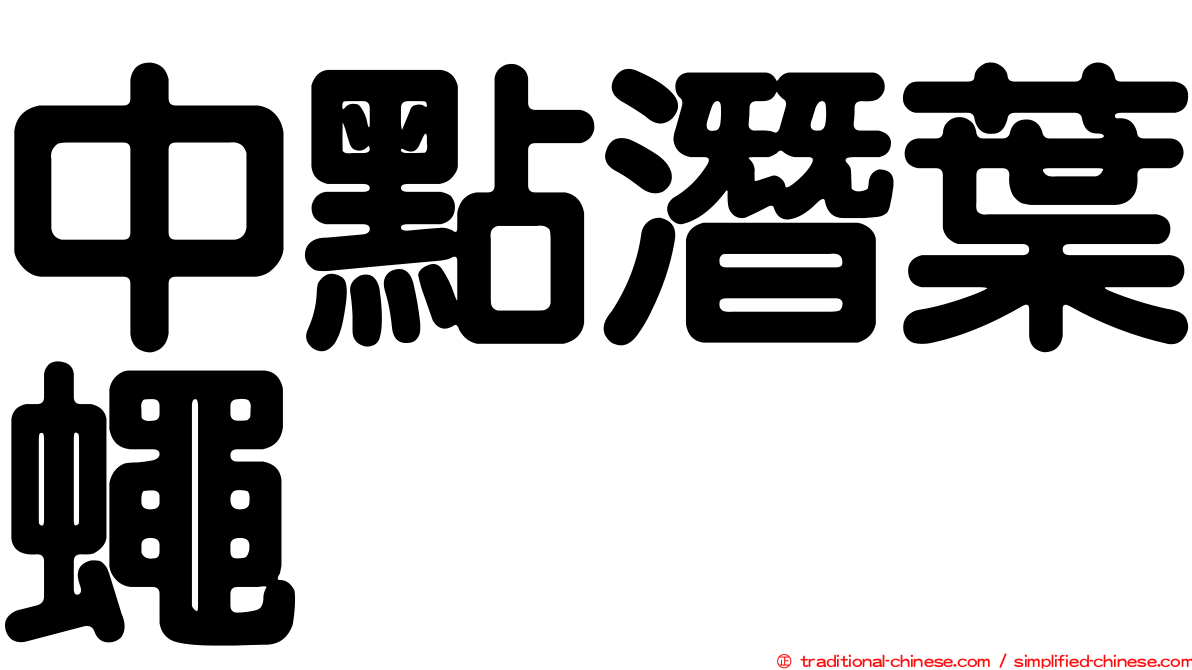 中點潛葉蠅