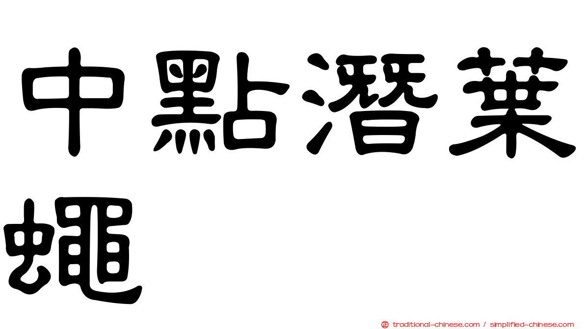 中點潛葉蠅