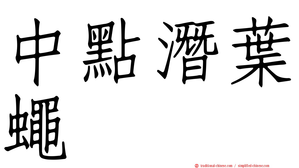 中點潛葉蠅
