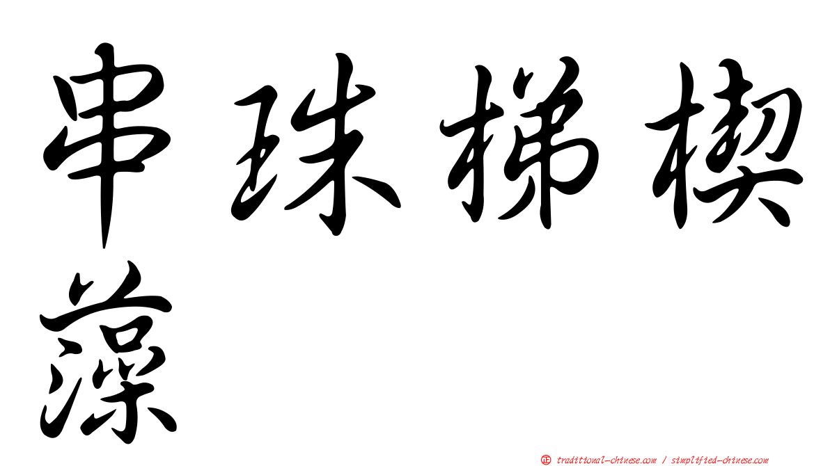 串珠梯楔藻