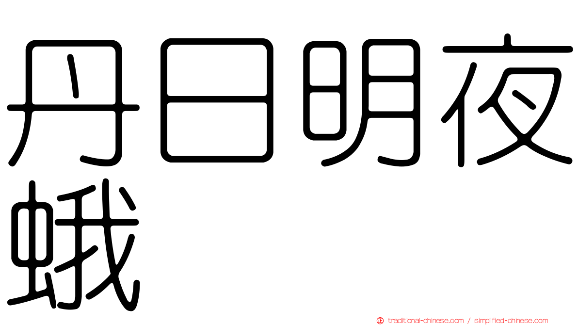 丹日明夜蛾