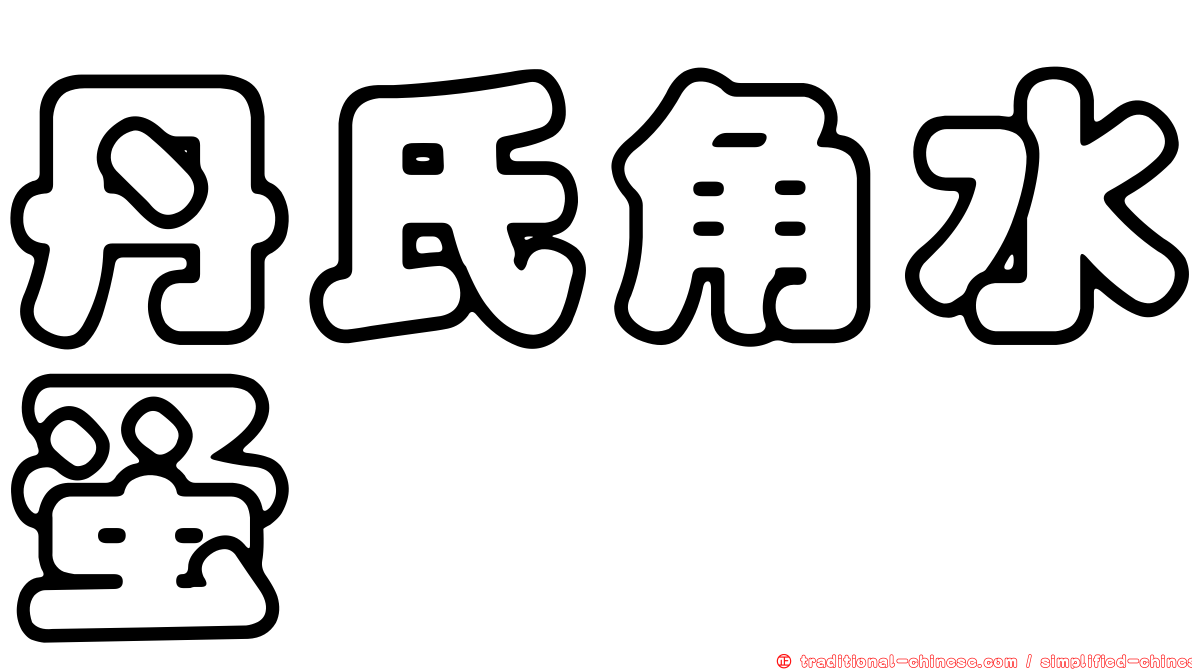 丹氏角水蚤
