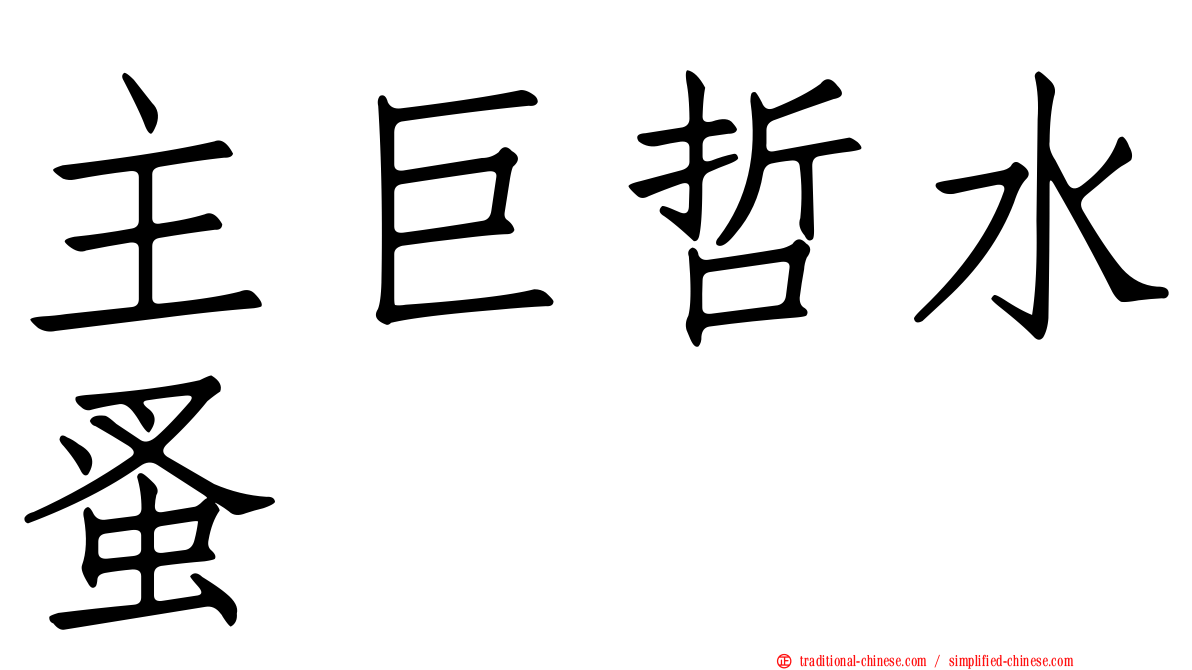 主巨哲水蚤