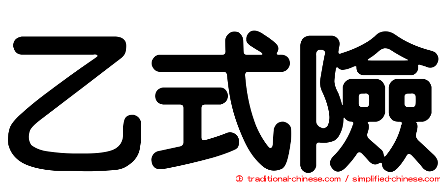 乙式險