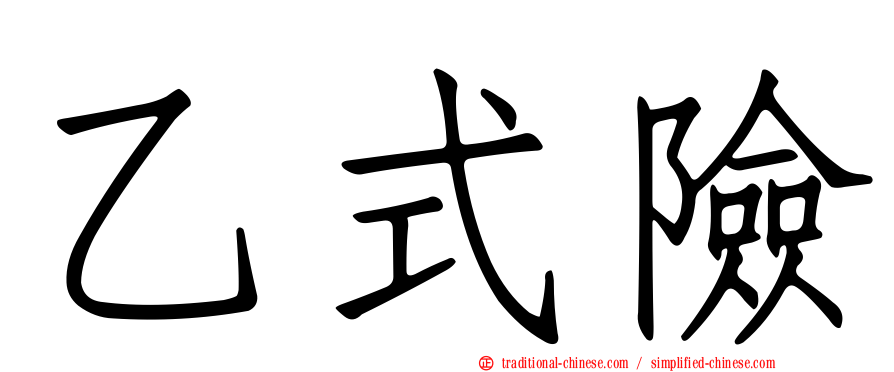 乙式險