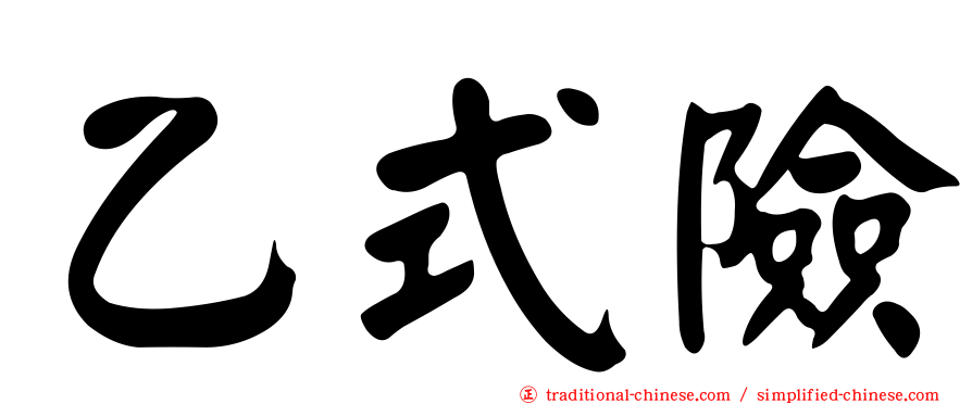 乙式險