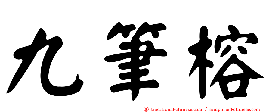 九筆榕