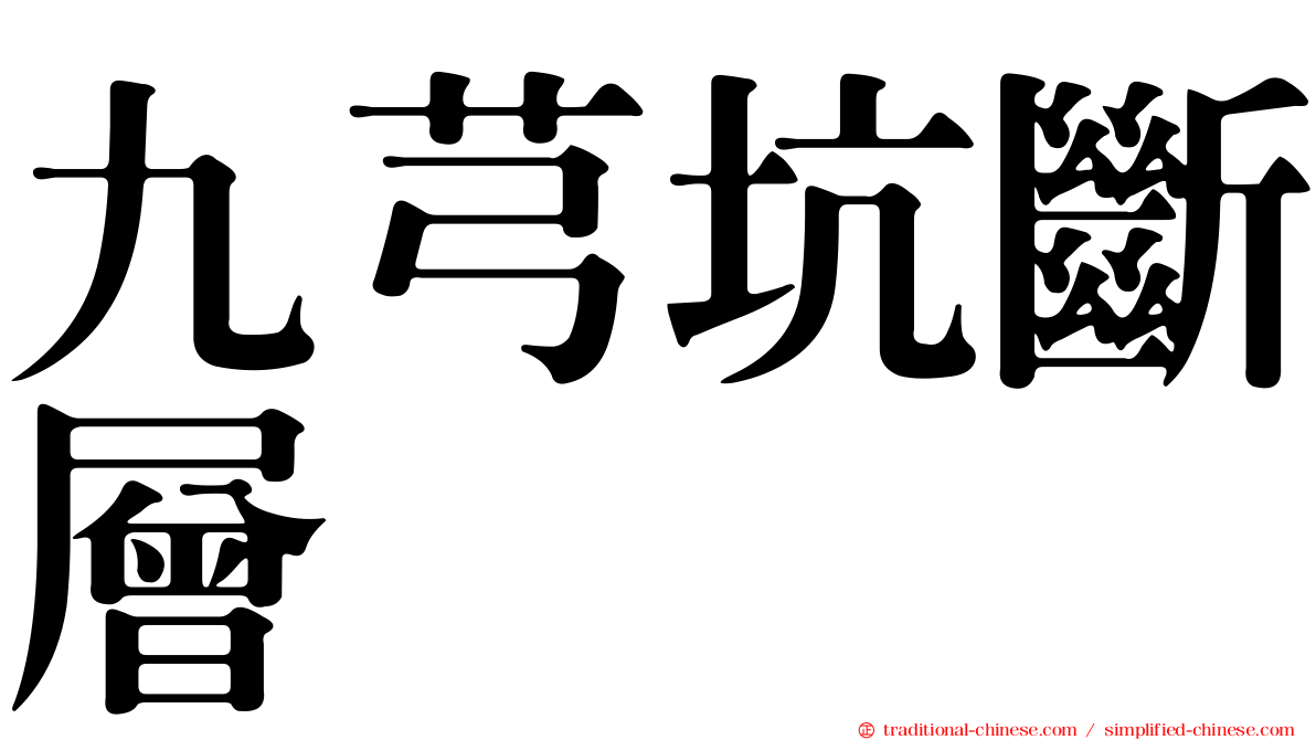 九芎坑斷層