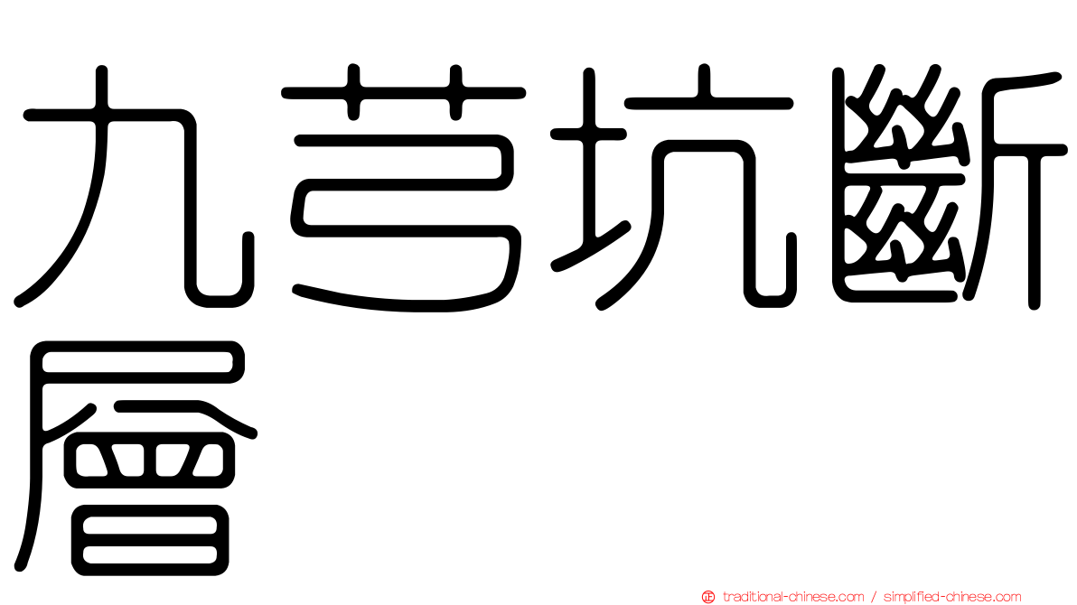 九芎坑斷層