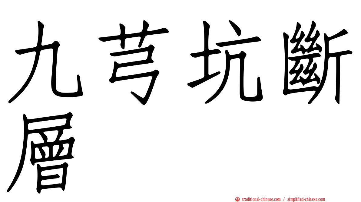 九芎坑斷層