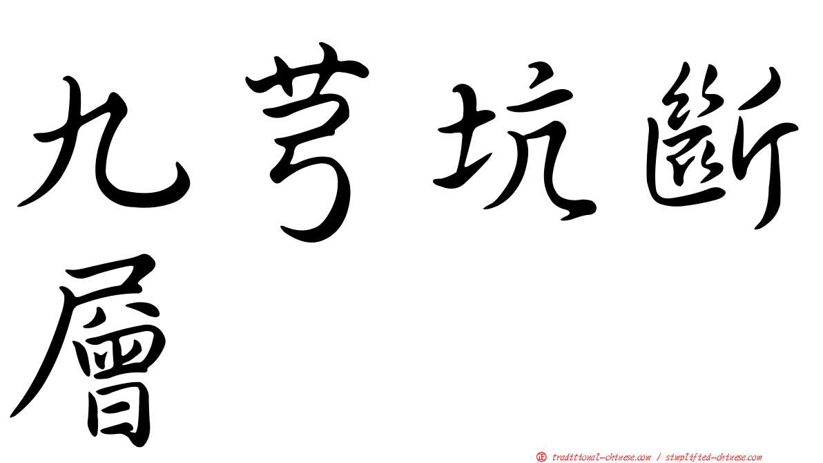 九芎坑斷層
