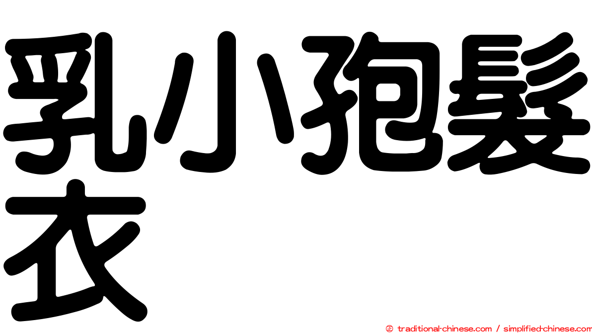 乳小孢髮衣