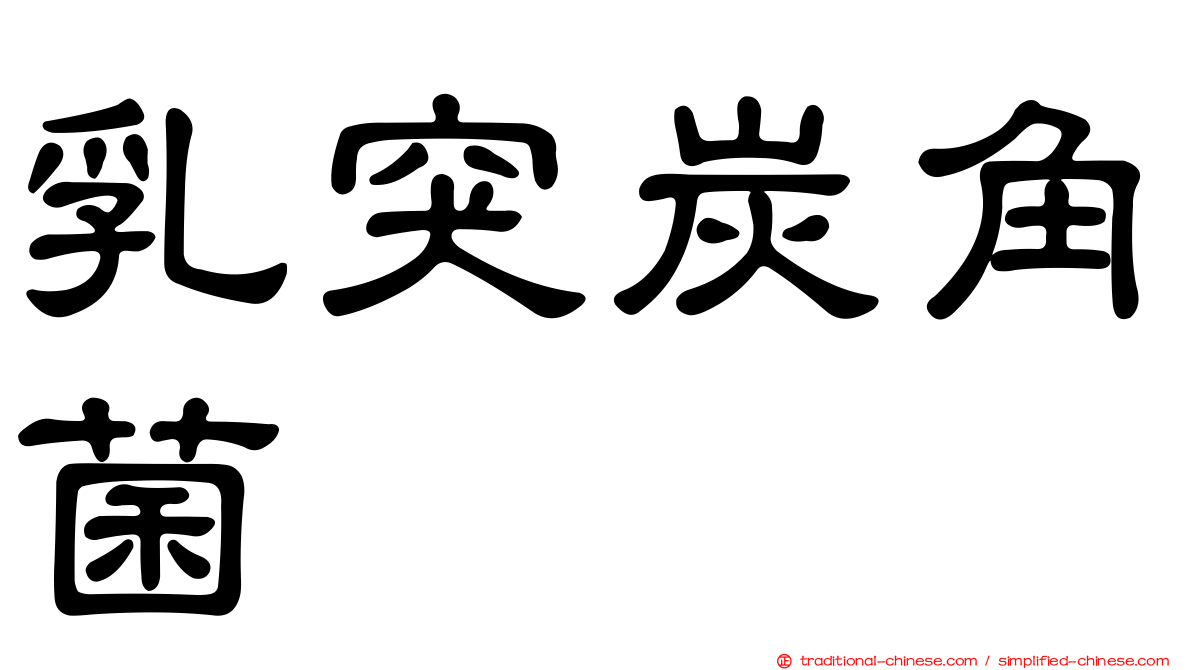 乳突炭角菌