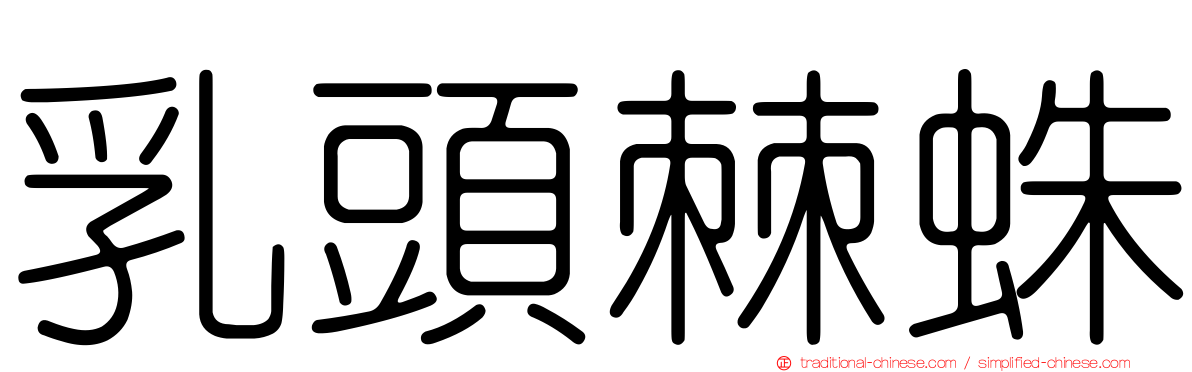 乳頭棘蛛