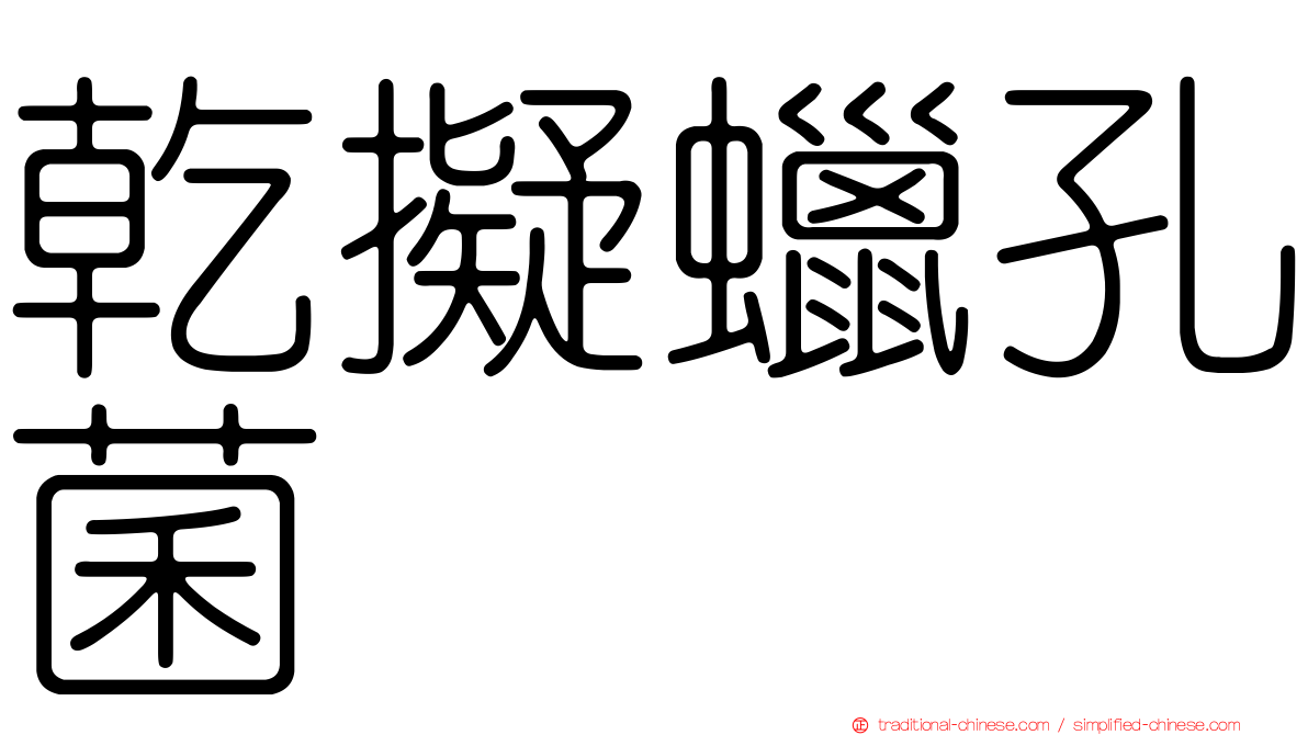 乾擬蠟孔菌