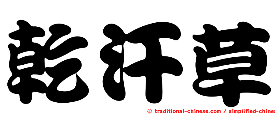 乾汗草
