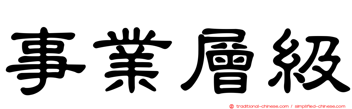 事業層級